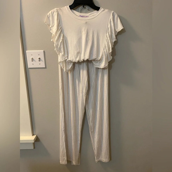 Hale Bob two piece bamboo luxuroisly soft pajama set medium Polka dot bottoms - Picture 3 of 4